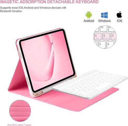 BQSS for iPad (A16) 11th/10th Generation Case with Keyboard, Dark Green in Kuwait