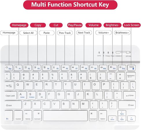 BQSS for iPad 9th/8th/7th Generation Case with Keyboard 10.2 Inch, Black in Kuwait