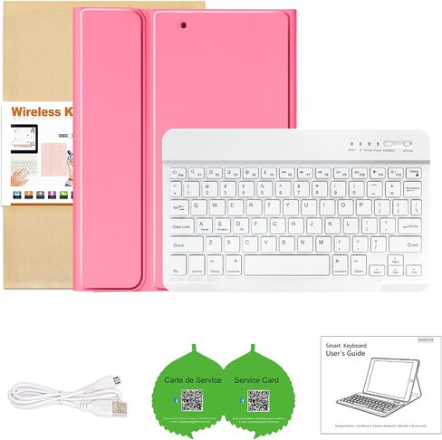 BQSS for iPad 9th/8th/7th Generation Case with Keyboard 10.2 Inch, Black in Kuwait