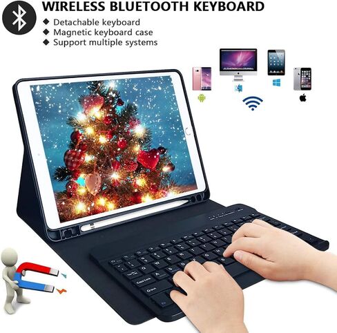 KBCASE Keyboard Case for iPad 9th/8th/7th Generation, Light Blue in Kuwait