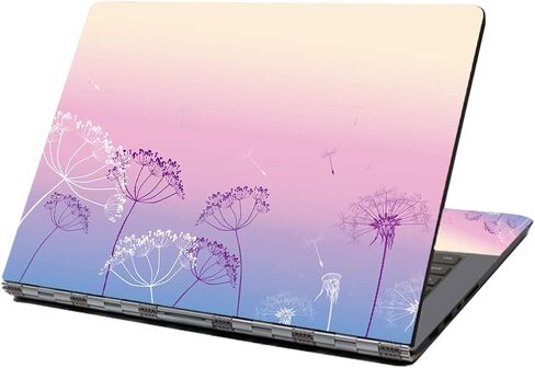 Laptop Skin Sticker Decal,12" 13" 13.3" 14" 15" 15.4" 15.6 inch Personalized Laptop Vinyl Skin Sticker Cover Art Decal Universal Protector Notebook PC Cover Case (Beautiful Floral) in Kuwait