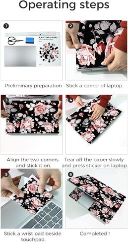 Laptop Skin Sticker Decal Cover for 14" 15" 15.4" 15.6" Laptop in Kuwait