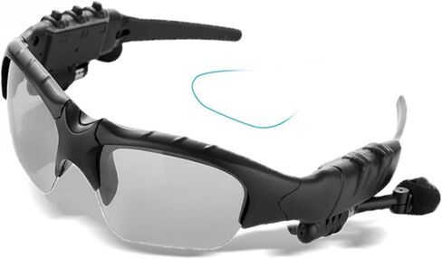 نظارة شمسية بتقنية بلوتوث، سماعات شمسية في او في سي اي جي Music متوافقة مع الاستماع للموسيقى واجراء المكالمات الهاتفية مع عدسات امان للحماية المستقطبة، تصميم رياضي للجنسين لجميع الهواتف الذكية in Kuwait