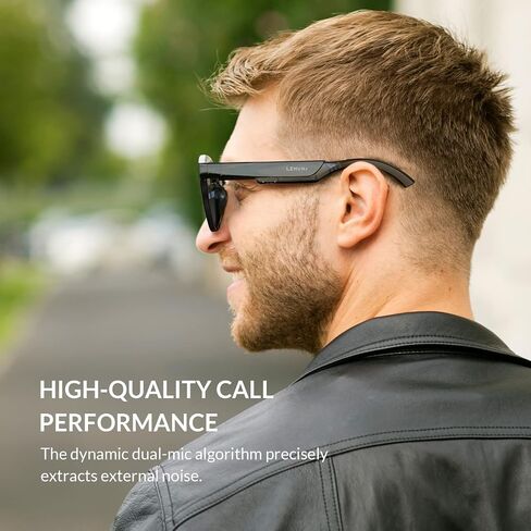 LeMuna Smart Glasses, Bluetooth Audio Sunglasses, Open Ear Glasses Clear Quality Call & Music, Comfort fit for Golf Driving Travel Fishing in Saudi Arabia