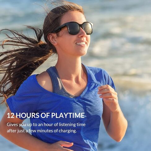 LeMuna Smart Glasses, Bluetooth Audio Sunglasses, Open Ear Glasses Clear Quality Call & Music, Comfort fit for Golf Driving Travel Fishing in Saudi Arabia