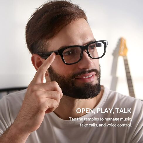 LeMuna Smart Glasses, Bluetooth Audio Sunglasses, Open Ear Glasses Clear Quality Call & Music, Comfort fit for Golf Driving Travel Fishing in Saudi Arabia
