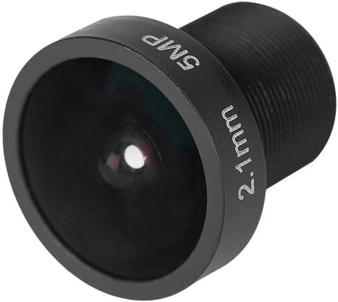 2.1mm Lens for Security CCTV Surveillance Camera, M12 Threaded Mount 5MP 180° Large Wide Angle, 1/2.5 Image Format IR Camera Lens in Saudi Arabia