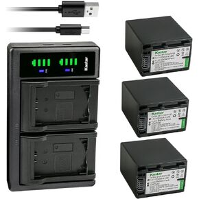 Kastar NP-FV100 LTD2 USB Battery Charger Compatible with Sony NP-FV30 NP-FV40 NP-FV50 NP-FV70 NP-FV70A NP-FV90 NP-FV100 Battery, Sony BC-TRV BC-VH1 AC-VQH10 Charger in Saudi Arabia