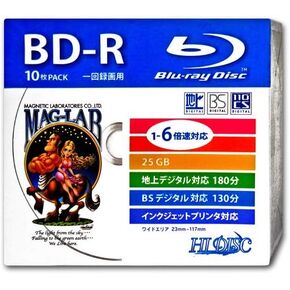 HI-DISC BD-R HDBD-R6X10SC (تسجيل مرة واحدة، 130 دقيقة، 25 جيجابايت، 1-6x، 10 ورقات) in Saudi Arabia
