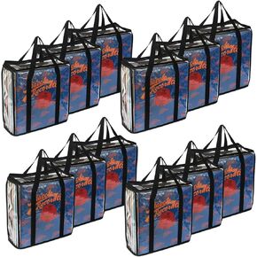 Evelots 3 Pack LP Vinyl Record Storage Bag-Clear-Up 108 Albums-No Dust/Scratch
