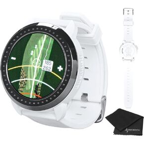Wearable4U - Bushnell iON Elite Black Golf GPS Watch with Lens Cleaning Cloth Bundle