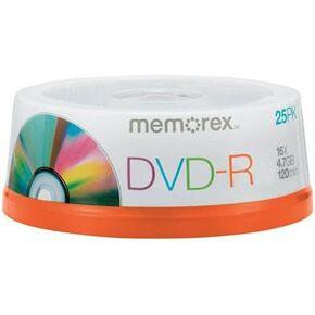 Memorex DVD-R 16x 4.7GB 25 Pack Spindle in Saudi Arabia