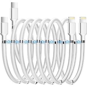 AICase Magnetic Type C to Lightning iPhone Cable Type C Super Organized Charging Magnetic Absorption Nano Data Cable Compatible iPhone 14/13/12/11/Mini/Pro/Max/X/XR/8/SE,iPad Air/Pro/Mini_1 in Kuwait