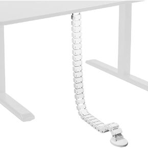 VIVO Vertebrae Cable Management Kit, Height Adjustable Desk Quad Entry Wire Organizer, Black, DESK-AC01C