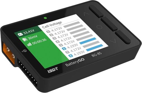 ISDT BattGo BG-8S Battery Meter，LCD Display Digital Battery Capacity Checker Battery Balancer Battery Tester for LiPo/Life/ Li-ion/NiMH/Nicd in Saudi Arabia