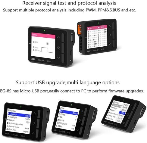 ISDT BattGo BG-8S Battery Meter，LCD Display Digital Battery Capacity Checker Battery Balancer Battery Tester for LiPo/Life/ Li-ion/NiMH/Nicd in Saudi Arabia