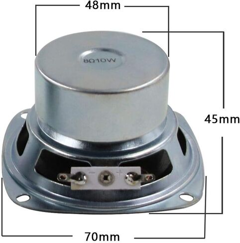 HZPOWEN 10W Mini 3 "HiFi مكبر صوت كامل المدى 8 أوم صوت مضاد للمغناطيس 2.0/2.1 مكبر صوت ستيريو منزلي 90 ديسيبل حساسية عالية لمكبرات الصوت DIY Boom Box Satellites in Saudi Arabia