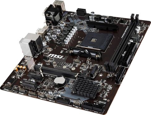 MSI لوحة ام برو سيريز AMD رايزن الجيل الاول والثاني AM4 M.2 USB 3 DDR4 دي اس بي دي في اي HDMI مايكرو ايه تي اكس (B450M برو-M2 ماكس) (B450MPM2MAX) in Saudi Arabia