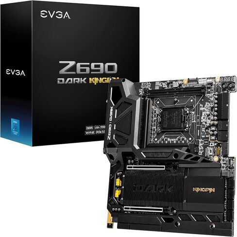 EVGA Z690 DARK K|NGP|N, 121-AL-E699-KR, LGA 1700, Intel Z690, PCIe Gen5, SATA 6Gb/s, 2.5Gb/s LAN, WiFi6E/BT5.2, USB 3.2 Gen2x2, M.2, U.2, EATX, Intel Motherboard in Saudi Arabia