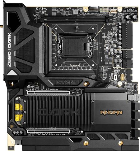 EVGA Z690 DARK K|NGP|N, 121-AL-E699-KR, LGA 1700, Intel Z690, PCIe Gen5, SATA 6Gb/s, 2.5Gb/s LAN, WiFi6E/BT5.2, USB 3.2 Gen2x2, M.2, U.2, EATX, Intel Motherboard in Saudi Arabia