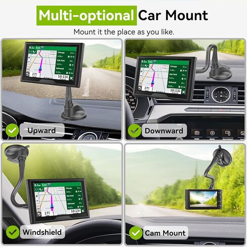 Aoxuantec for Garmin GPS Car Mount Upgraded [Adjutable Long Arm] Replacement Suction Cup Holder Dashboard Windshield Mount Compatible with Garmin Nuvi RV Dezl Drive Drivesmart Driveassist DriveLuxe in Kuwait