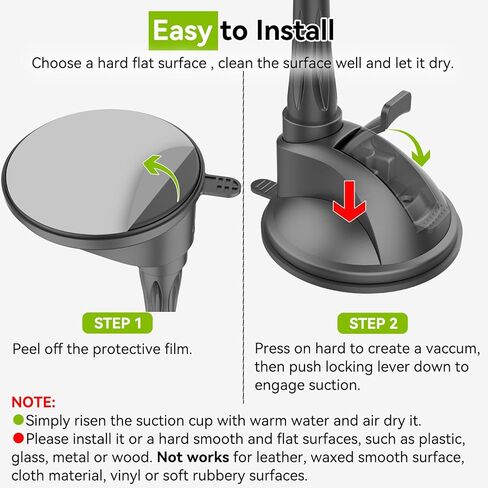 Aoxuantec for Garmin GPS Car Mount Upgraded [Adjutable Long Arm] Replacement Suction Cup Holder Dashboard Windshield Mount Compatible with Garmin Nuvi RV Dezl Drive Drivesmart Driveassist DriveLuxe in Kuwait