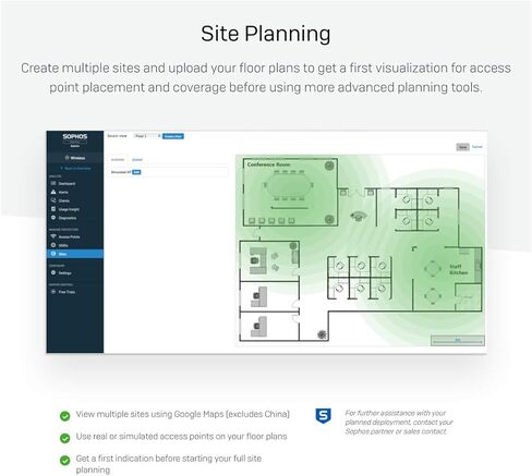 Sophos APX 320 نقطة وصول لاسلكية عالية الكثافة للشركات الصغيرة 2 × 2: 2 - جاهزة لحماية نقطة النهاية in Kuwait