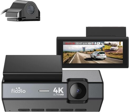 2K Front and 1080P Rear Dash Cam, Dual Dashboard Camera for Cars, 3" Display, 170° Wide Angle Video Recorder, Night Vision, WDR, Parking Mode, G-Sensor, Parking Monitor in Saudi Arabia