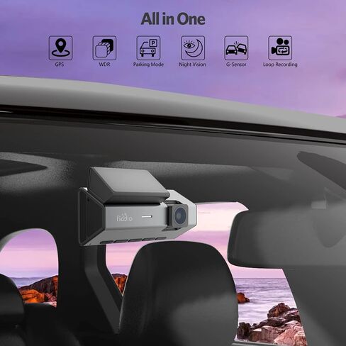2K Front and 1080P Rear Dash Cam, Dual Dashboard Camera for Cars, 3" Display, 170° Wide Angle Video Recorder, Night Vision, WDR, Parking Mode, G-Sensor, Parking Monitor in Saudi Arabia