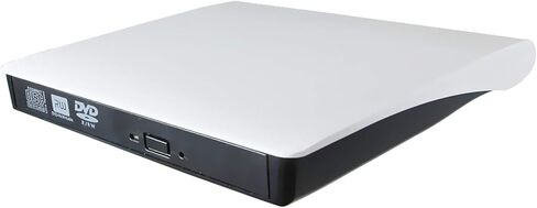 محرك أقراص DVD خارجي USB 3.0 وUSB-C 2in1 لجهاز Asus ZenBook Pro Duo 13 14 15 S13 Flip S UX581 UX333 UX330UA UX333FA UX370UA كمبيوتر محمول فائق النحافة، طبقة مزدوجة 8X DVD RW DL 24X CD-R ناسخ in Kuwait