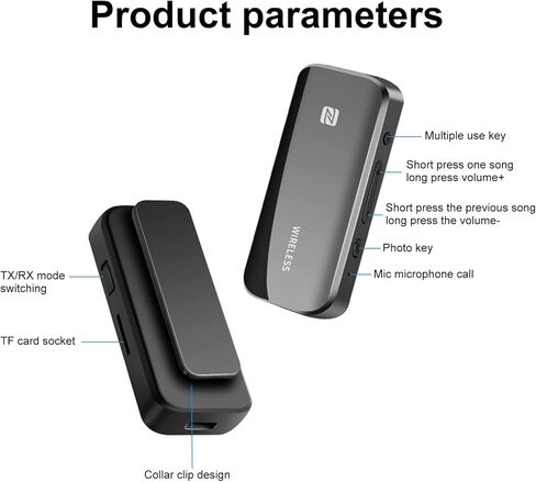 جهاز إرسال/استقبال بلوتوث 5.1 من جيفا، محول بلوتوث لاسلكي 2 في 1 مع ميكروفون، محول صوت بلوتوث 3.5 ملم للسيارة/التلفزيون/ستيريو المنزل/سماعات الرأس/مكبرات الصوت in Kuwait