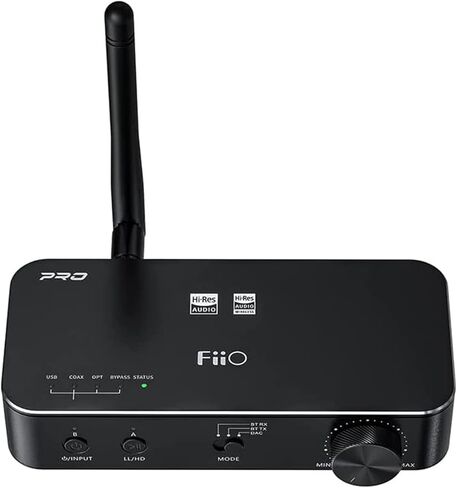 فيو جهاز استقبال بلوتوث BTA30PRO محمول ستيريو لاسلكي عالي الدقة aptX/LDAC DSD256 بصري/محوري/خط مخرج للكمبيوتر/التلفزيون/مكبر الصوت/الصوت المنزلي in Kuwait