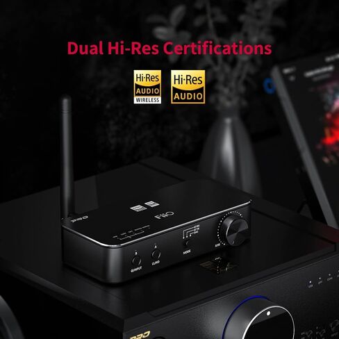 فيو جهاز استقبال بلوتوث BTA30PRO محمول ستيريو لاسلكي عالي الدقة aptX/LDAC DSD256 بصري/محوري/خط مخرج للكمبيوتر/التلفزيون/مكبر الصوت/الصوت المنزلي in Kuwait
