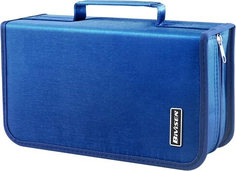 CD/DVD Case Holder, 128 Capacity CD VCD Media Wallet, Storage, Holder, Booklet, Organizer (Silver) in Kuwait