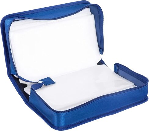 CD/DVD Case Holder, 128 Capacity CD VCD Media Wallet, Storage, Holder, Booklet, Organizer (Silver) in Kuwait