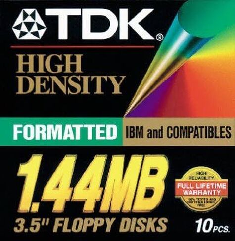 TDK Floppy Disk 1.44 MB - 1.44MB (Native) in Saudi Arabia