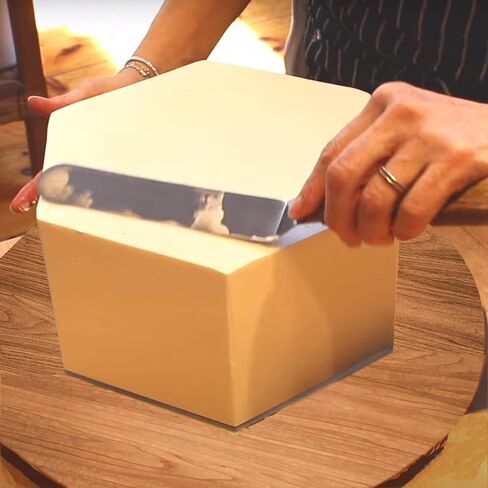 مجموعة أقراص أكريليك سداسية مقاس 10.25 بوصة من CAKESAFE - أقراص كريمة زبدة أكريليك شفافة مقاس 2-10.25 بوصة - أداة مثالية لتنعيم الصقيع على الكعك، وحجم القرص والحدود المحيطية المحفورة على جميع الأقراص in Kuwait