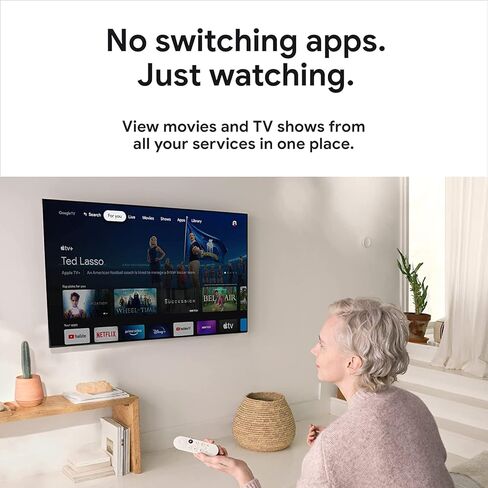 Google Chromecast - جهاز بث مع كابل HDMI وجهاز تحكم عن بعد للبحث الصوتي - بث العروض والموسيقى والصور والرياضة من الهاتف إلى التلفزيون - يتضمن قطعة قماش للتنظيف وحقيبة - إصدار HD - ثلج in Saudi Arabia