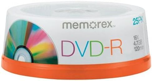 Memorex DVD-R 16x 4.7GB 25 Pack Spindle in Saudi Arabia