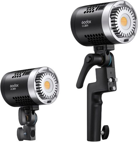 Godox ML30Bi Handheld Bi-Color LED Video Light, Portable Studio LED Continuous Light 2800K-6500K, 41000 lumens CRI 96+ TLCI 97+, 21 FX Effects, APP Control, Silent Mode, Compatible with Godox Mount in Kuwait