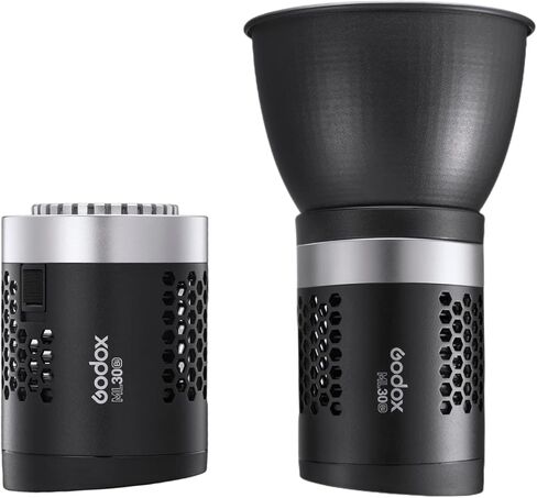 Godox ML30Bi Handheld Bi-Color LED Video Light, Portable Studio LED Continuous Light 2800K-6500K, 41000 lumens CRI 96+ TLCI 97+, 21 FX Effects, APP Control, Silent Mode, Compatible with Godox Mount in Kuwait