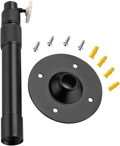 Boewill Universal Projector Mount Projector Mount حامل ثلاثي الأرجل مع ارتفاع قابل للتمديد بطول 9-15.75 بوصة / 20-40 سم دوران 360 درجة لجهاز عرض صغير وكاميرا CCTV DVR (أسود) in Kuwait