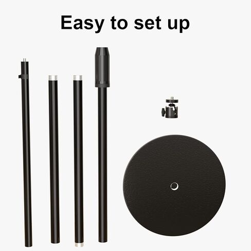 VISULAPEX Upgraded Projector Stand, Height Adjustable 32~64 Inch 360° Rotatable 90° Tiltable Universal Projector Shelf Mount Compatible with Video Vlog DVR Camera for Home Office in Kuwait