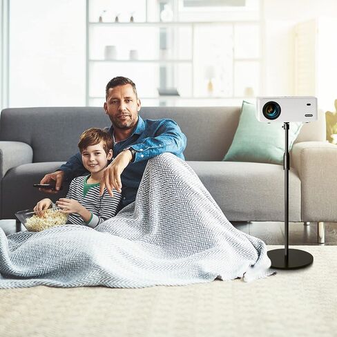 VISULAPEX Upgraded Projector Stand, Height Adjustable 32~64 Inch 360° Rotatable 90° Tiltable Universal Projector Shelf Mount Compatible with Video Vlog DVR Camera for Home Office in Kuwait