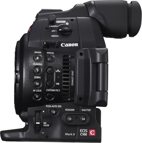 كانون كاميرا اي او اس C100 مارك 2 سينما اي او اس مع هيكل مزدوج البكسل سيموس ايه اف فقط، اسود، C100 Mark II in Kuwait