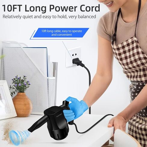 KACNON Compressed Air, Super Power Electric Air Duster, Multi-Use Dust Blower Computer Duster, Canned Air Replaces for Cleaning Dust Hairs Crumbs Scraps for Computer Laptop Keyboard Electronics in Saudi Arabia