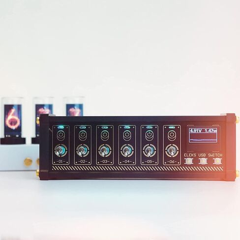 EleksMaker USB Switch NK Series,KVM Switch,Metal Punk Switch,Desktop Creative Gifts, Boyfriend Gifts | Blocky USB Hub NK5 in Saudi Arabia