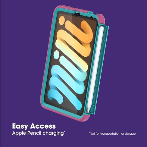 حافظة OtterBox TRUSTYWASH لجهاز iPad Mini 6TH Gen - قلوب وحرف يدوية، بولي كربونات (أحمر) in Kuwait