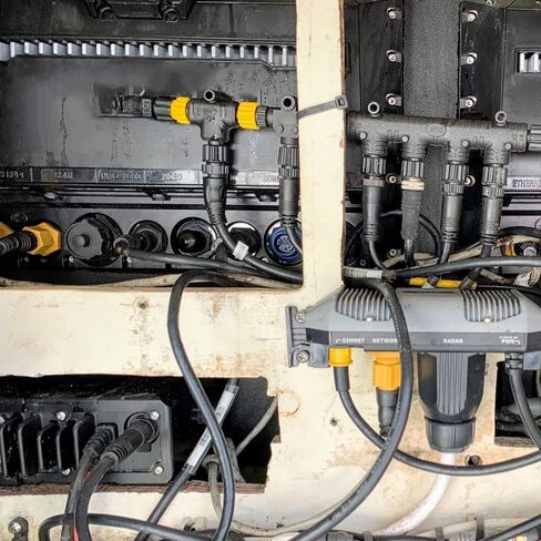 لموصل N2K متعدد المنافذ T، لموصل NMEA 2000 N2K 4 منافذ تي شيرت M12 5 Pin IP67 مقاوم للماء لشبكات Lowrance in Saudi Arabia