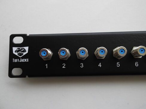 24 Port 3 Ghz Rackmount Coax Patch Panel by Tuff Jacks in Kuwait
